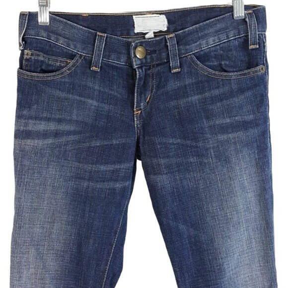 Current/Elliott Womens Jeans Blue Size 25 Pockets Zipper The 1968 Skinny Midrise - Picture 2 of 7
